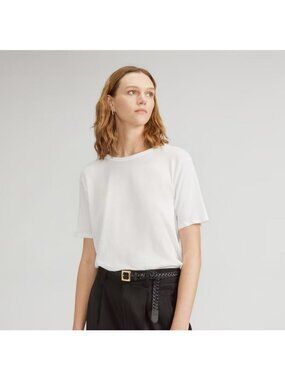 Everlane The Air Oversized Crew Tee White Size Small NWT